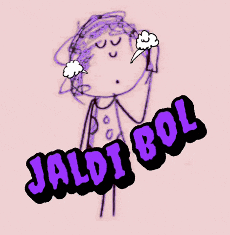 Jaldi Bol Cartoon Drawing GIF