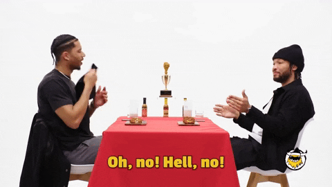 Jalen Brunson Celebration Oh No Hell No GIF