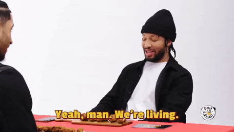 Jalen Brunson Celebration Yeah Man We're Living GIF