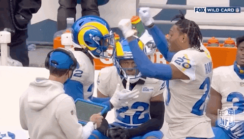 Jalen Ramsey Cheers Teammate GIF