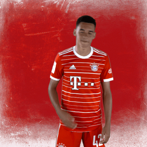 Jamal Musiala Touching Stomach GIF