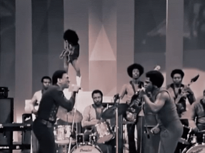 James Brown Duet Performance GIF