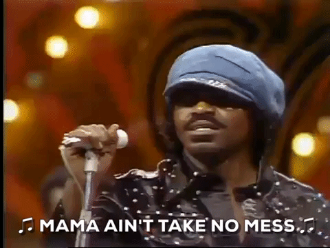 James Brown Sings Mama Ain't Take No Mess GIF