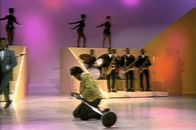 James Brown With A Cloak GIF