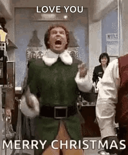 James Caan Christmas Elf Love You GIF
