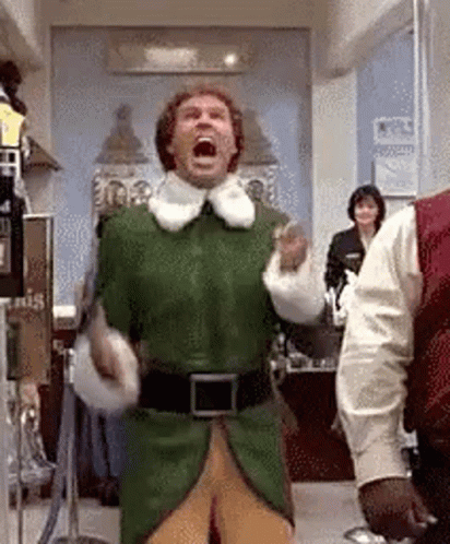 James Caan Jolly Christmas Elf GIF