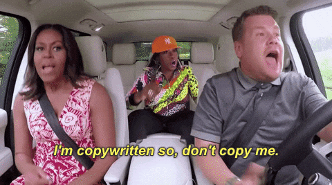 James Corden And Michelle Obama GIF