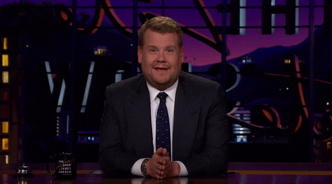 James Corden Funny Salute GIF