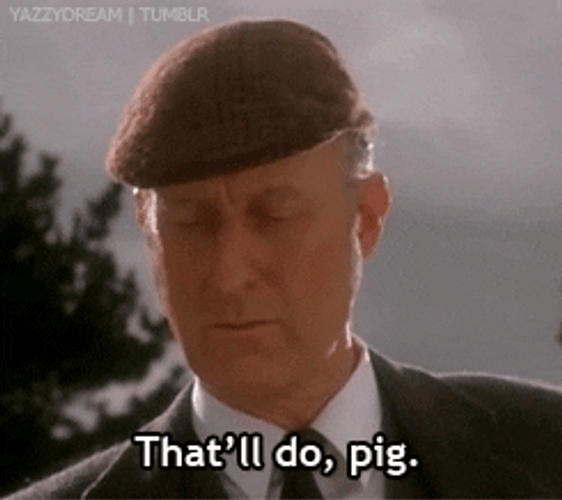 James Cromwell Babe Movie GIF