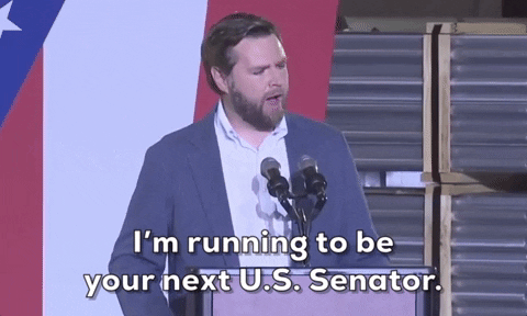 James David Jd Vance Running For Senator GIF