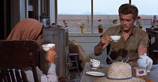 James Dean Drinking Coffee GIF