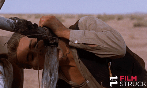James Dean Drinking Water GIF