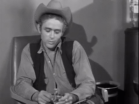 James Dean Talking Giant Movie GIF