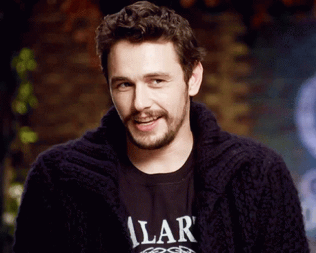 James Franco Stare Smile GIF