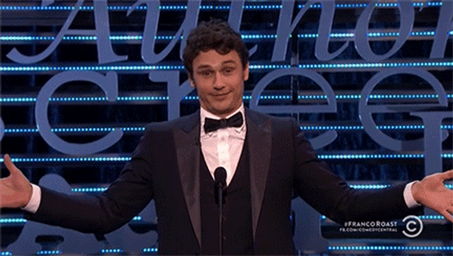 James Franco Thank You Bow GIF