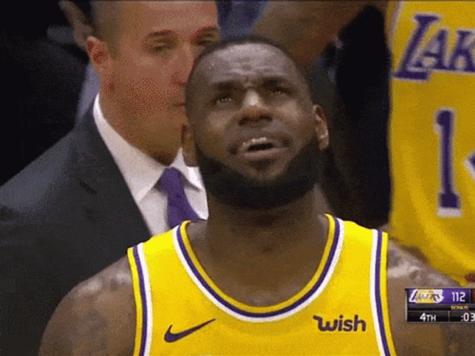James Lebron Looking Up GIF