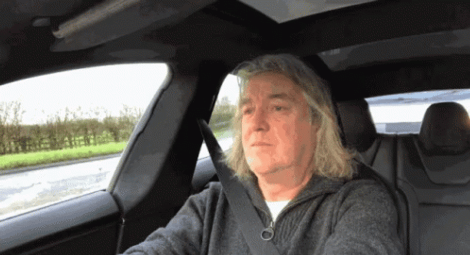 James May Driving A Tesla GIF