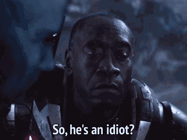 James Rhodes What An Idiot Statement GIF