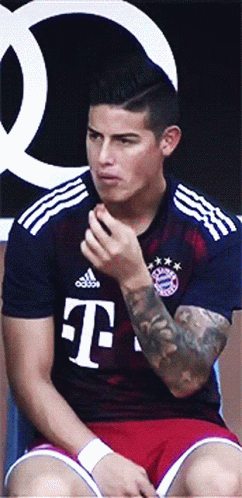 James Rodriguez Eating Biscuit GIF