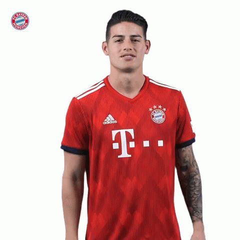 James Rodriguez Flying Kiss GIF