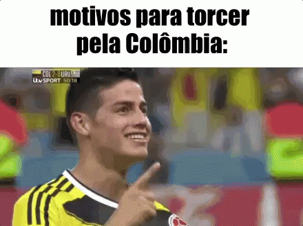 James Rodriguez Pointing Finger Up GIF