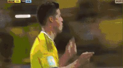 James Rodriguez Running Touch Down GIF