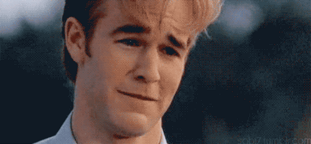James Vanderbeek From Dawsons Creek Trying Not To Cry GIF