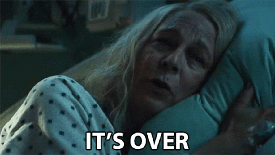 Jamie Lee Curtis Its Over GIF