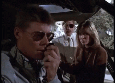 Jan Michael Vincent Calls On Radio GIF