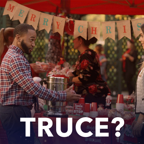 Jana And Percy Truce White Flag GIF