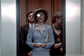 Jane Fonda Stopping Elevator Door From Closing GIF