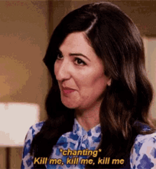 Janet Chanting Kill Me The Good Place GIF