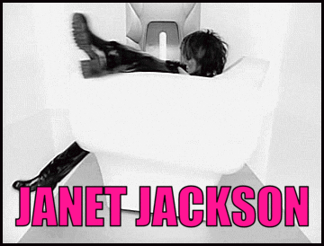 Janet Jackson Black and White Photo