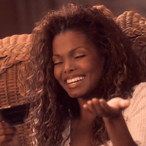 Janet Jackson Drinking Tea GIF