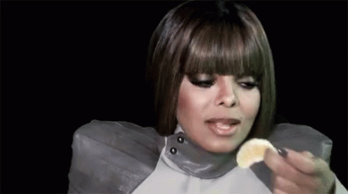 Janet Jackson Eating GIF