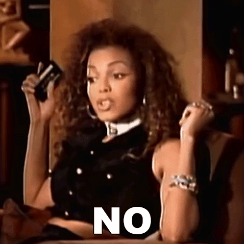 Janet Jackson Saying No GIF