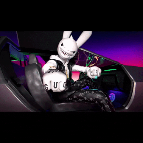 Janky And Guggimon In Delorean GIF