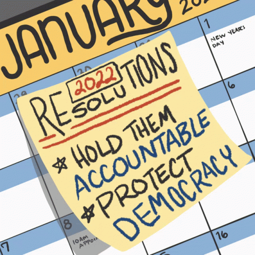 January Year 2022 Resolutions GIF