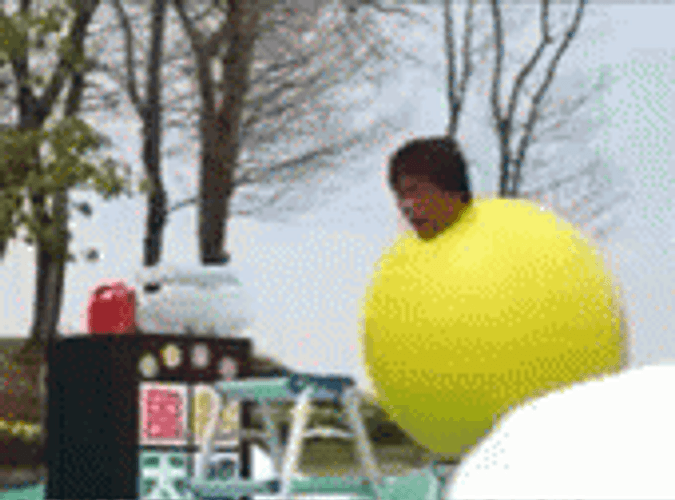 Japan Funny Lemon Jumping GIF