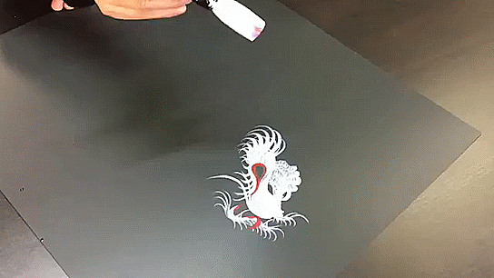 Japanese Dragon Painting GIF