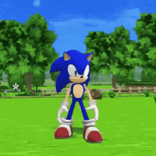 Japanese Video Game Sonic The Hedgehog Dancing GIF