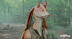 Jar Jar Binks Does Not Belived GIF