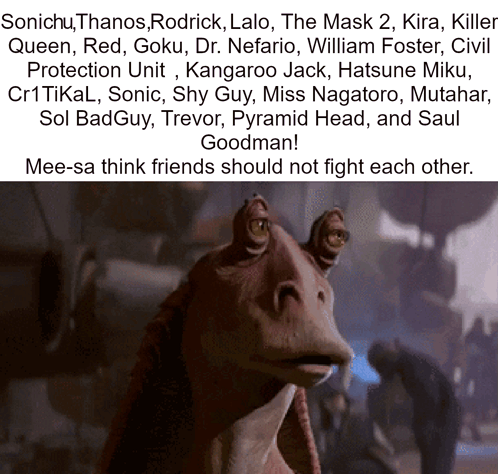 Jar Jar Binks Head Shake GIF