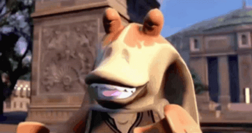 Jar Jar Binks Marching GIF