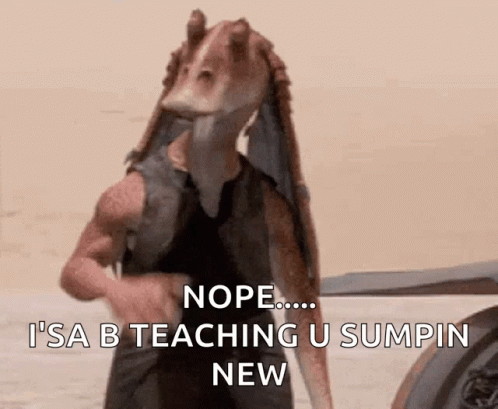 Jar Jar Binks Nope GIF