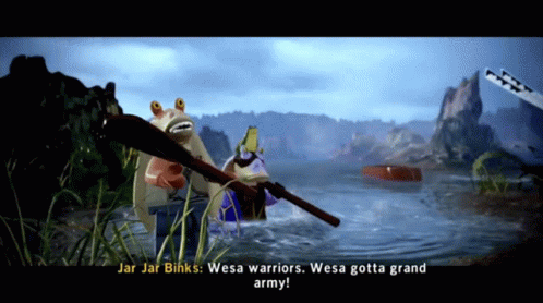 Jar Jar Binks Star Wars Gaming GIF