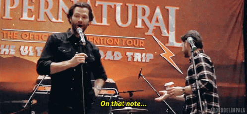 Jared Padalecki Imitating Rim Shot GIF