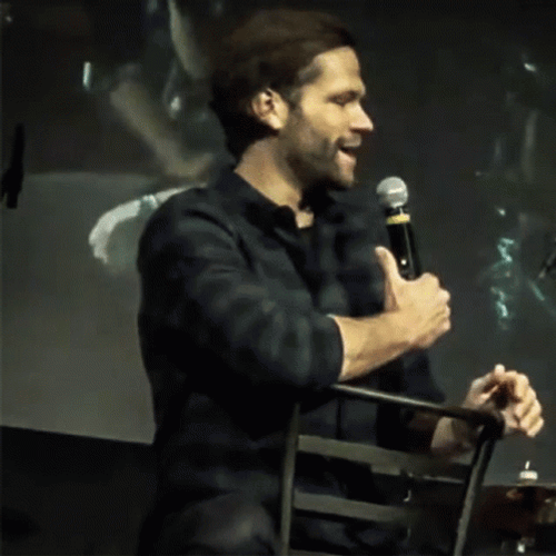 Jared Padalecki Nail Biting Talking GIF