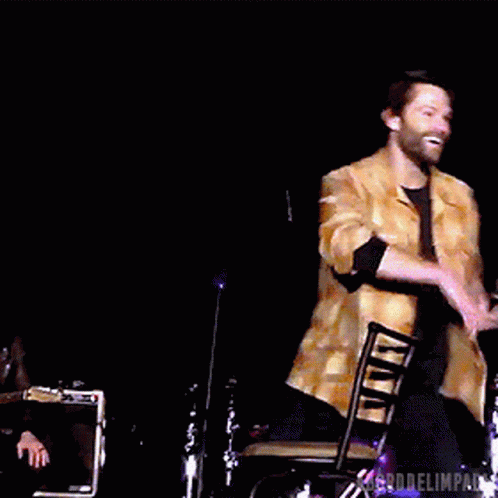 Jared Padalecki Singing With Rim Shot GIF