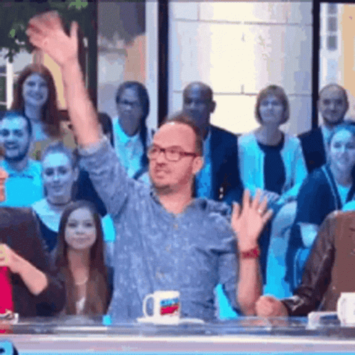 Jarry Excited Raising Hand GIF